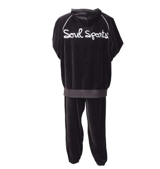 SOUL SPORTS ベロアパーカーセット ブラック