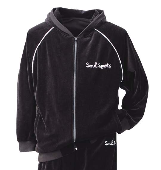 SOUL SPORTS ベロアパーカーセット ブラック