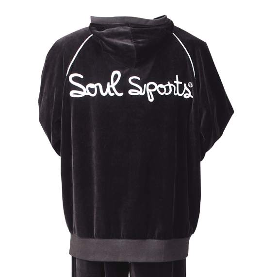 SOUL SPORTS ベロアパーカーセット ブラック