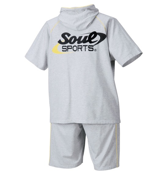SOUL SPORTS パーカーセット(半袖) モクグレー