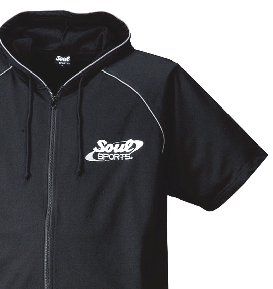 SOUL SPORTS パーカーセット(半袖) ブラック