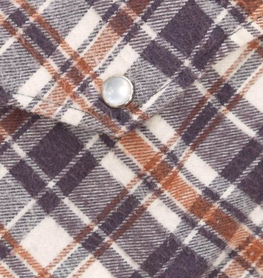 GRIND ネルシャツ パープル系