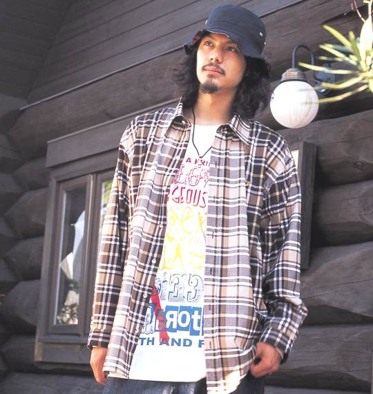 CLENCH チェックシャツ ブラウン系