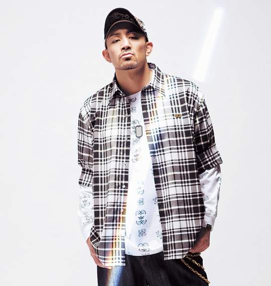 CLENCH チェックシャツ ブラック系