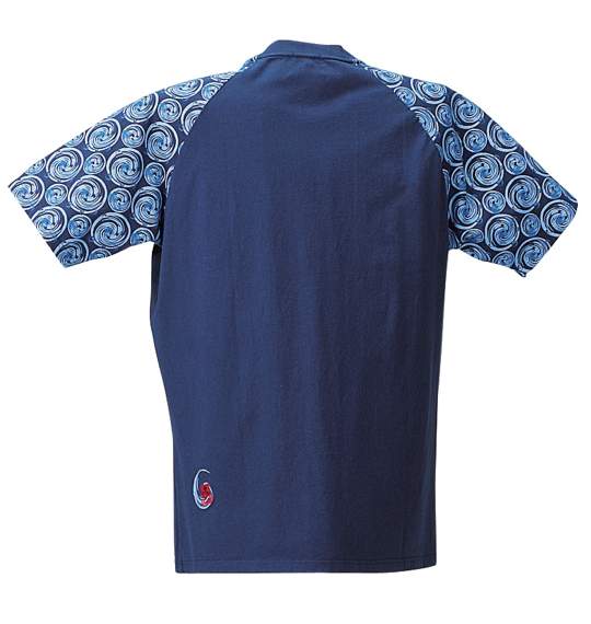魂 ラグランTシャツ(半袖) ネイビー