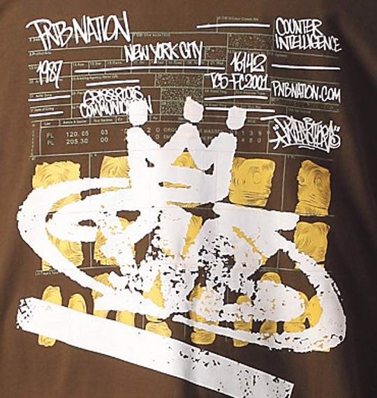 PNB NATION Tシャツ カーキ