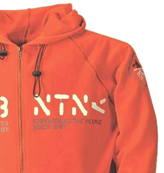 PNB NATION ジップパーカートレーナー オレンジ