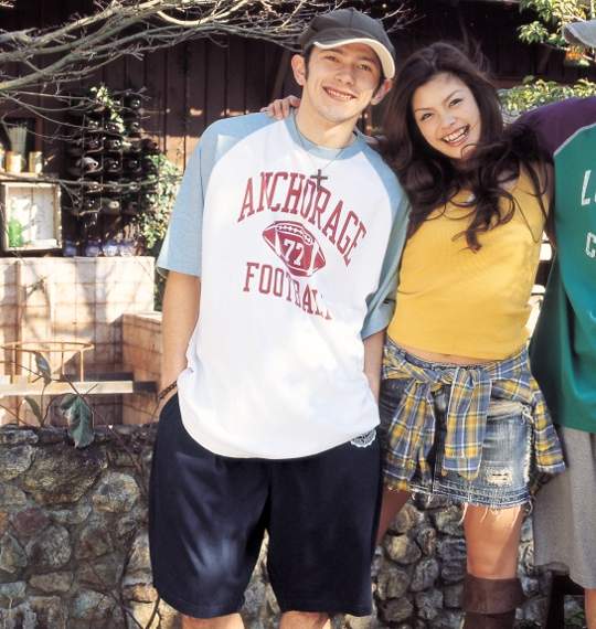 CHAMPION ラグランTシャツ(半袖) ホワイト×ライトブルー