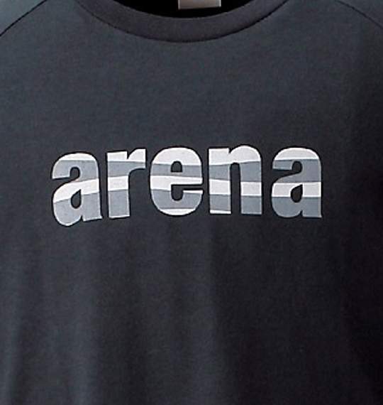 ARENA ラグランTシャツ(半袖) ブラック