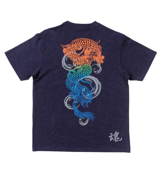 魂 Tシャツ(半袖) ネイビー