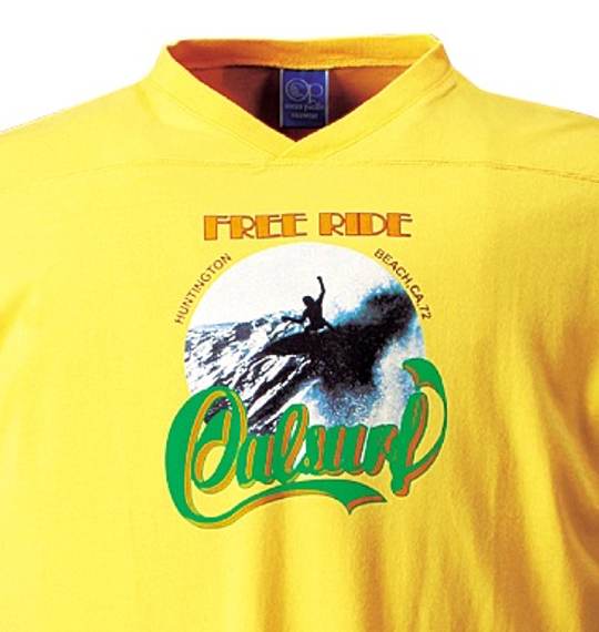 OCEAN PACIFIC VネックTシャツ(半袖) イエロー