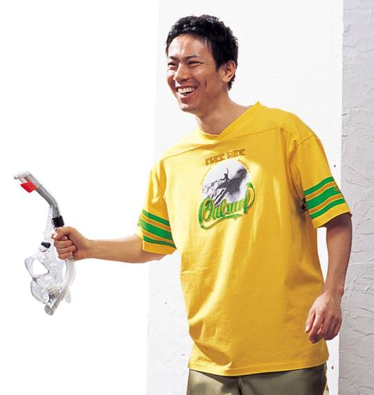 OCEAN PACIFIC VネックTシャツ(半袖) イエロー