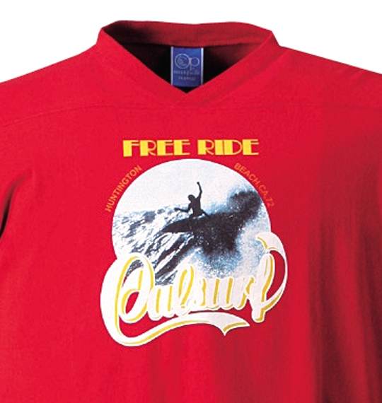 OCEAN PACIFIC VネックTシャツ(半袖) レッド