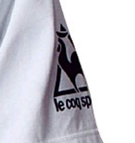 LE COQ SPORTIF フェイクレイヤードTシャツ ホワイト×モクグレー