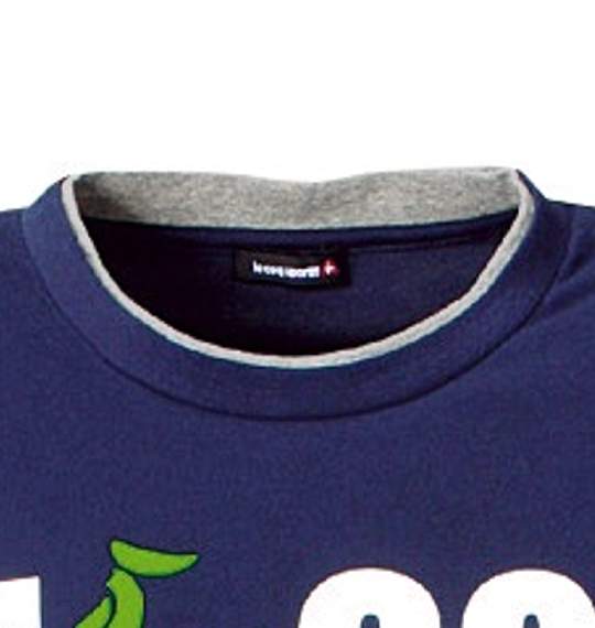 LE COQ SPORTIF フェイクレイヤードTシャツ ネイビー×モクグレー