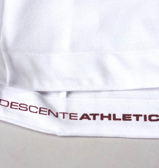 DESCENTE ポロシャツ(半袖) ホワイト