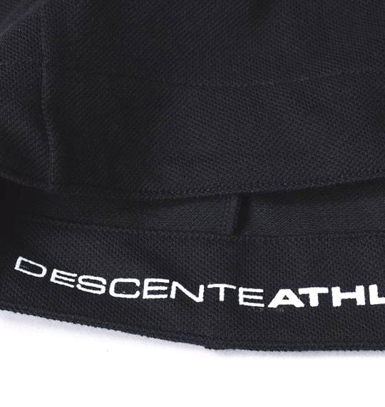DESCENTE ポロシャツ(半袖) ブラック