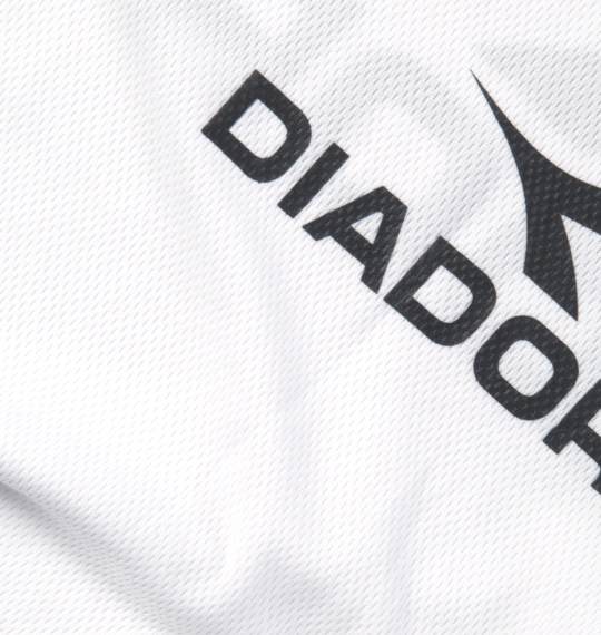 DIADORA プラクティスシャツ ホワイト×ブラック