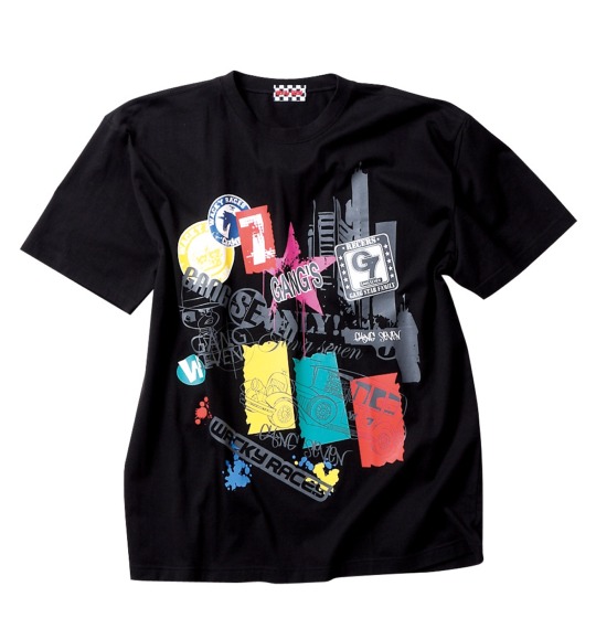 Wacky Races Tシャツ半袖 ブラック