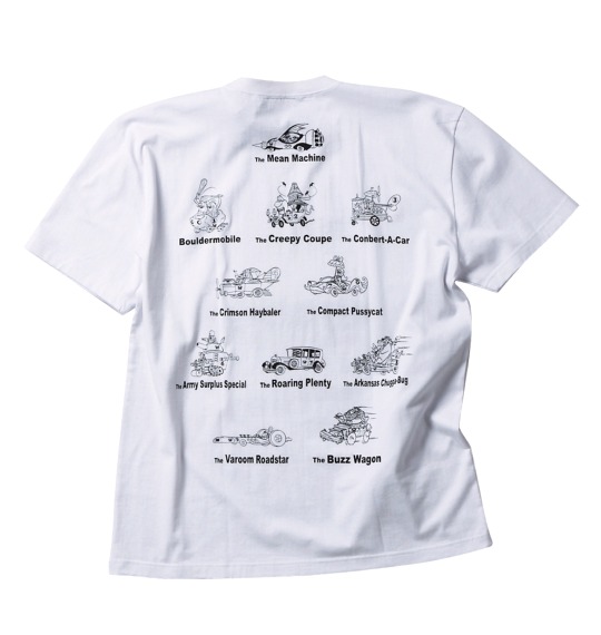 Wacky Races Tシャツ半袖 ホワイト