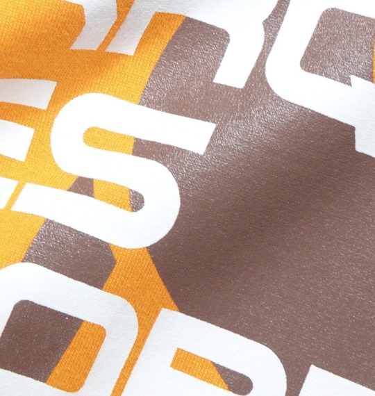 LE COQ SPORTIF ラグランTシャツ オレンジ×ブラウン