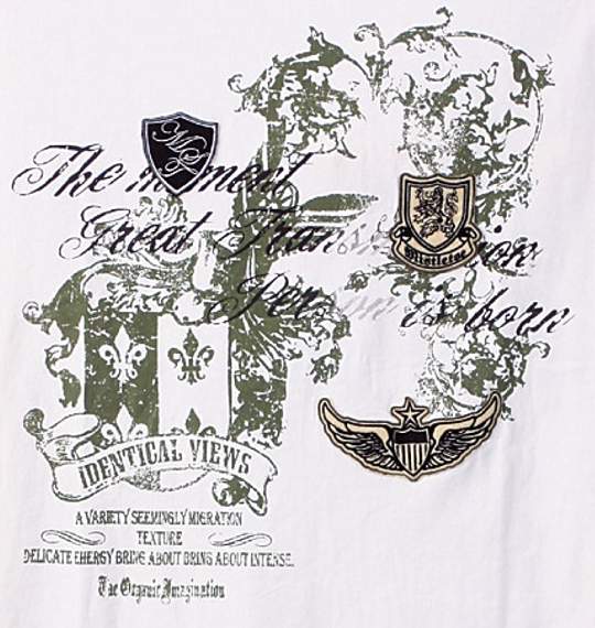 Mistletoe ラグランTシャツ ホワイト×ピンク