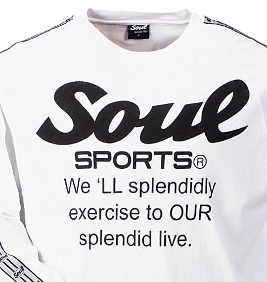 SOUL SPORTS ラグランTシャツ ホワイト