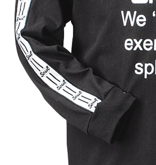SOUL SPORTS ラグランTシャツ ブラック