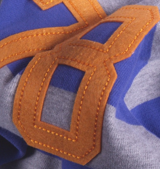 Champion ラガーシャツ半袖 モクグレー×パープル