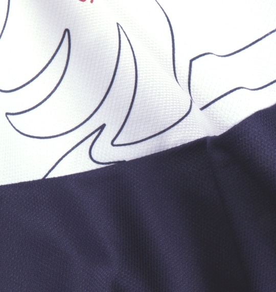 LE COQ SPORTIF Tシャツ(半袖) ホワイト×ネイビー