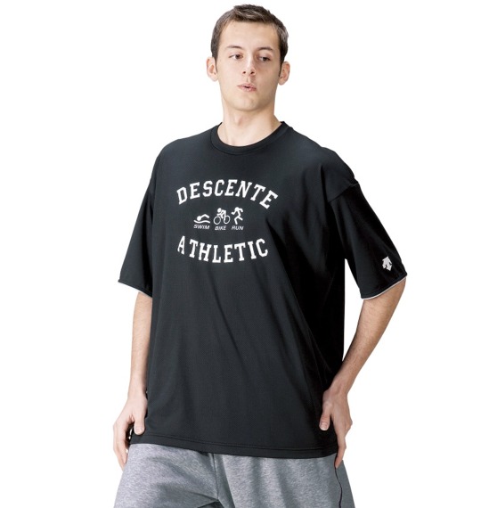 DESCENTE Tシャツ(半袖) ブラック