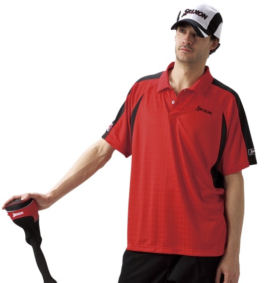 SRIXON ポロシャツ(半袖) レッド