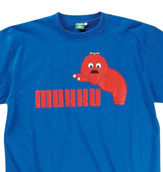GACHAPIN×MUKKU Tシャツ(半袖) ブルー