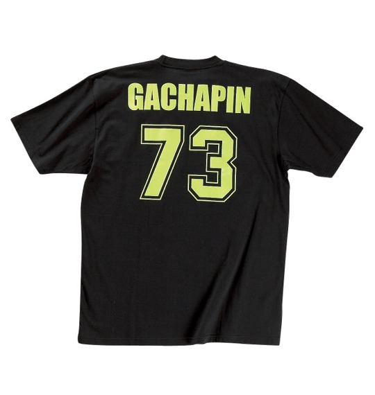 GACHAPIN×MUKKU Tシャツ(半袖) ブラック