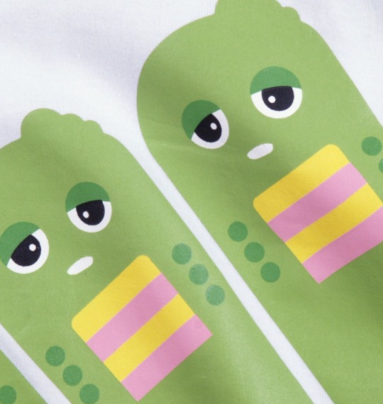 GACHAPIN×MUKKU Tシャツ(半袖) ホワイト