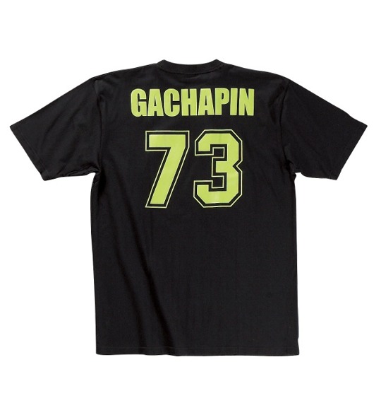 GACHAPIN×MUKKU Tシャツ(半袖) ブラック