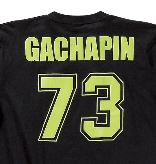 GACHAPIN×MUKKU Tシャツ(半袖) ブラック