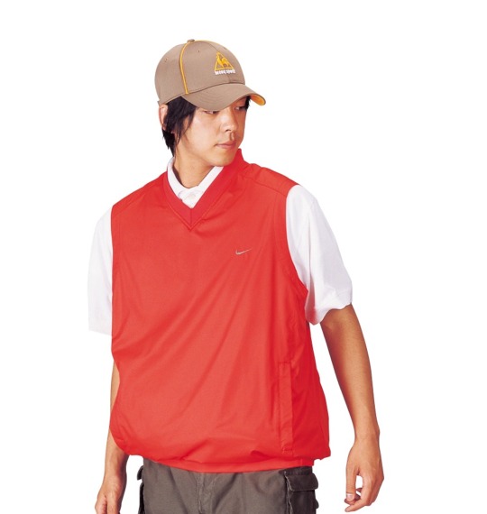 NIKE GOLF Vベスト オレンジ