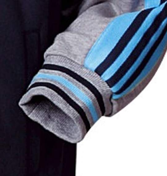 ADIDAS トラックジャケット ネイビー×モクグレー