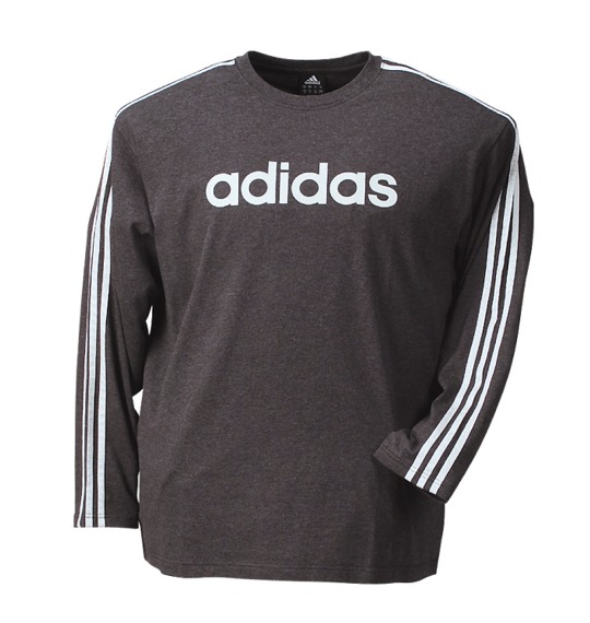 adidas リニアロゴTシャツ モクチャコール