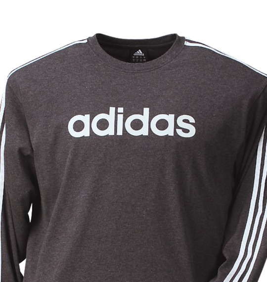 adidas リニアロゴTシャツ モクチャコール