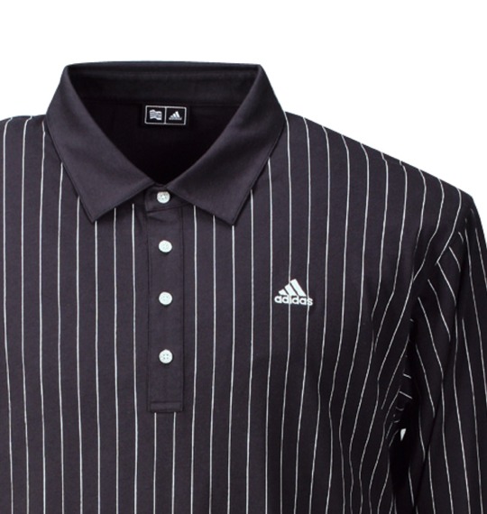 adidas golf ポロシャツ ブラック
