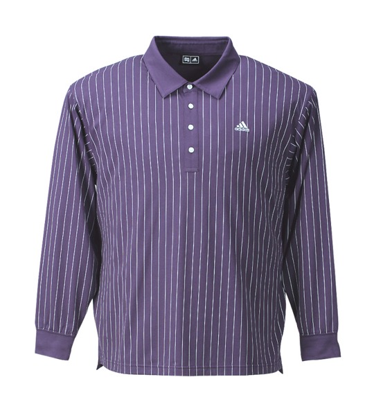 adidas golf ポロシャツ パープル