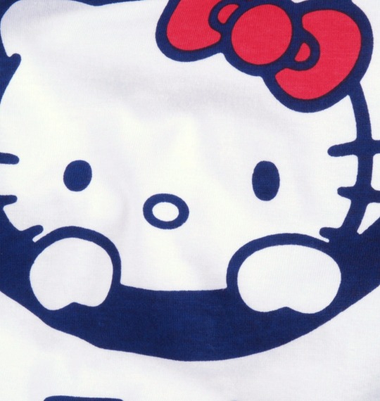 HELLO KITTY×全日本プロレス Tシャツ(半袖) ホワイト