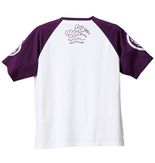 はろうきてぃ おにがしま Tシャツ半袖 パープル