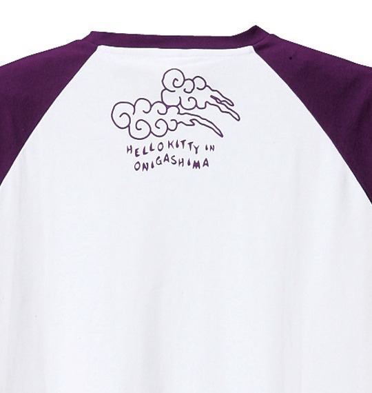 はろうきてぃ おにがしま Tシャツ半袖 パープル