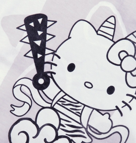 はろうきてぃ おにがしま Tシャツ半袖 ブラック