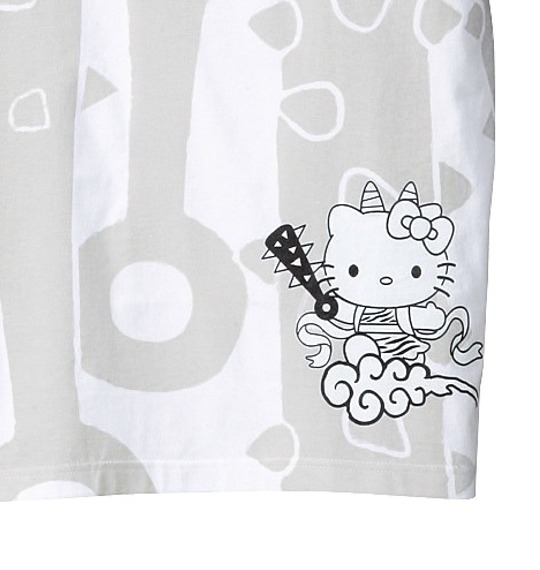 はろうきてぃ おにがしま Tシャツ半袖 ブラック