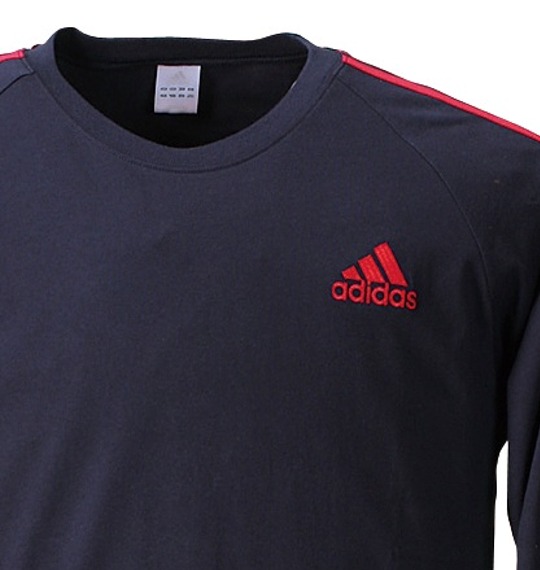 adidas ラグランTシャツ ダークネイビー