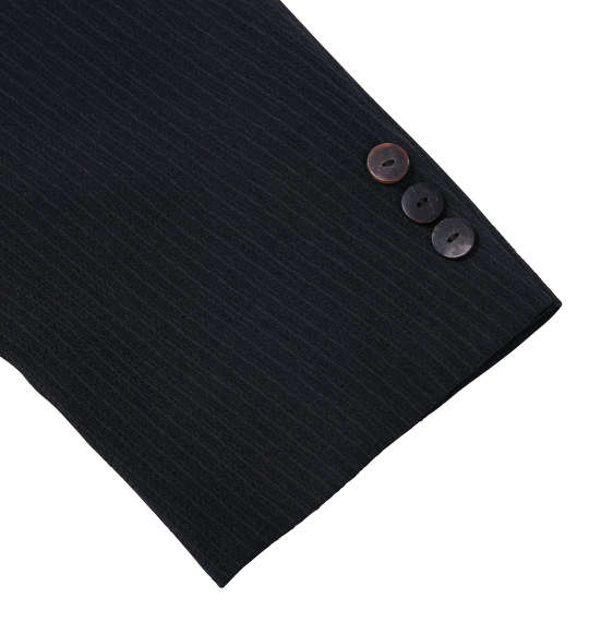  刺繍マオカラースーツ ブラック
